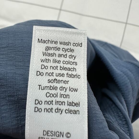 Athleta Pants Womens 8 Blue Trekkie Cropped Ankle Nylon Hiking Athletic Ripstop - Picture 6 of 12